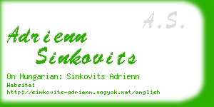 adrienn sinkovits business card